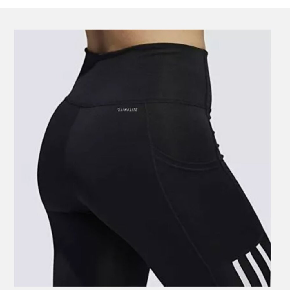 Adidas Women's 7/8  3 Stripes Training Tights Black